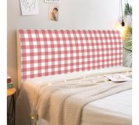 Treer Housse Tete de Lit Extensible, Style Minimaliste, Housse Tête de Lit, Amovible Couverture de Protecteur, Universelle Anti-Poussière Protecteur pour Doubles King (Rouge 1,200cm)