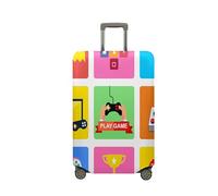 Treer Housse Valise,Elastique Housse de Valise,Console de Jeu Elégante Imprimé Housse Protection Valise,Zippé Bagage Voyager Protecteur,Housses de Valise pour 18-32 Pouce Valise (Couleur,L)
