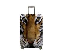 Treer Housse Valise,Elastique Housse de Valise,Imprimé Tigre Housse Protection Valise, Zippé Bagage Voyager Protecteur,Lavable Housses de Valise pour 18-32 Pouce Valise (Tigre1,XL)