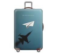 Treer Housse Valise Protection Cabine S/M/L/XL, protege Valise de Voyage Soute Élastique avec Fermeture Éclair Lavable Anti Poussière Anti Rayures pour 18 à 32 Pouces