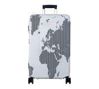 Treer Housse Valise Protection S/M/L/XL, Protege Valise de Voyage Soute Elastique avec Fermeture Éclair et Pocket Lavable Anti Poussière Anti Rayures pour 18 à 32 Pouces (Visions du monde 4,XL)