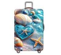 Treer Housse Valise Protection S/M/L/XXL, Protege Valise de Voyage Soute Elastique avec Fermeture Éclair Lavable Anti Poussière Anti Rayures pour 18 à 32 Pouces