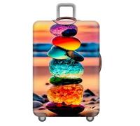 Treer Housse Valise Protection S/M/L/XXL, Protege Valise de Voyage Soute Elastique avec Fermeture Éclair Lavable Anti Poussière Anti Rayures pour 18 à 32 Pouces