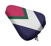 Treer Housses de Selle Imperméables pour Selle de Vélo, Imprimés Géométriques Housse de Pluie pour Siège de Vélo avec Cordon de Serrage, pour Vélos de Route/VTT (Motifs en V,2 Pieces)