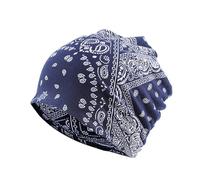 Treer Jersey Bonnets Mince pour Femme Homme, Unisexe Slouch Bonnet Grande Élasticité Bonnet Turban Doux Bonnet de Nuit pour la Perte de Cheveux, Chimio, Toutes Saisons (Fleur de cajou 4,55-60cm)