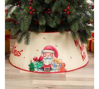 Treer Jupe de Sapin de Noël Tissu Non Tissé, Cache Pied de Sapin de Noel Couvre-Pied Rond pour Décoration d'arbre de Noël Fête Maison Vacances Intérieur & Extérieur (Cadeaux de Noël,40x60x23cm)