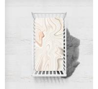 Treer Marbre Drap Housse pour Lit Bébé en Polyester Doux Respirant, Confort Drap Housse Nacelle Bébé Couffin et Berceaux Protège Matelas Compatible pour Lit à Barreaux Enfant (B,80x160cm)