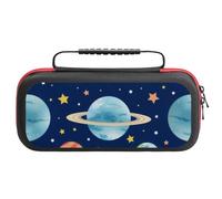 Treer Pochette de Transport Compatible pour Nintendo Switch, Impression 3D de Planètes, Pochette Housse Coque avec 20 Emplacement pour Carte en Matériau Durable Anti Protection (Dessin animé 5)