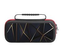 Treer Pochette de Transport Compatible pour Nintendo Switch, Motif 3D Imprimé, Pochette Housse Coque avec 20 Emplacement pour Carte en Matériau Durable Anti Protection (Cadre métallique)