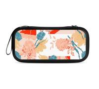 Treer Pochette de Transport pour Nintendo Switch 2, Impression Tie-Dye 3D Réversible, Pochette Housse Coque avec 10 Emplacement pour Carte en Matériau Durable Anti Protection (Graffiti Floral)