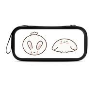 Treer Pochette de Transport pour Nintendo Switch 2, Modèle de Lapin de Pâques 3D Réversible, Pochette Housse Coque avec 10 Emplacement pour Carte en Matériau Durable Anti Protection (Lapin Blanc)
