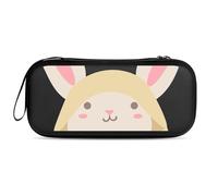 Treer Pochette de Transport pour Nintendo Switch 2, Modèle de Lapin de Pâques 3D Réversible, Pochette Housse Coque avec 10 Emplacement pour Carte en Matériau Durable Anti Protection (Lapin Jaune)