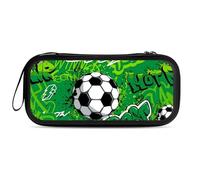 Treer Pochette de Transport pour Nintendo Switch 2, Motif Football 3D Réversible, Pochette Housse Coque avec 10 Emplacement pour Carte en Matériau Durable Anti Protection (Graffiti)
