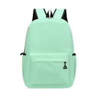 Treer Sac a Dos Enfant, Cartable Primaire Couleur Unie, Garcon Cartable 3-14 Ans, Imperméable Nylon Sac d'école pour École, Voyages, Vacances (Vert d'eau,M-41x28x13cm)