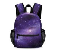 Treer Sac a Dos Enfant, Cartable Primaire Impression Ciel Étoilé, Cartable Garcon Primaire Imperméable Nylon Sac a Dos pour Aller à l'école, Voyager, Excursions (Violet,31x25x13.5cm)