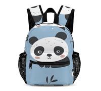 Treer Sac a Dos Enfant, Cartable Primaire Panda de Dessin Animé, Cartable Garcon Primaire Imperméable Nylon Sac a Dos pour Aller à l'école, Voyager, Excursions (Panda 9,31x25x13.5cm)