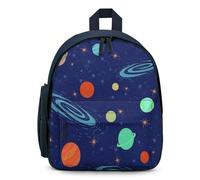 Treer Sac a Dos Enfant Nylon, Cartable Fille Primaire 3D Univers, Cartable Garcon Primaire, 11.5L Cartable Imperméable Cartable pour 3-10 Ans (32x24x15cm,Bleu 7)