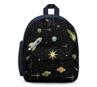 Treer Sac a Dos Enfant Nylon, Cartable Fille Primaire 3D Univers, Cartable Garcon Primaire, 11.5L Cartable Imperméable Cartable pour 3-10 Ans (32x24x15cm,Planétaire 8)