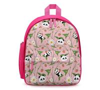 Treer Sac a Dos Enfant Nylon, Cartable Fille Primaire Rose Panda, Cartable Garcon Primaire, 11.5L Cartable Imperméable Cartable pour 3-10 Ans (Panda 1,32x24x15cm)