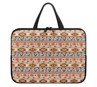 Treer Sacoche Ordinateur 10-17 Pouces, Série Bohème Dégradé Multicolore avec Poignée, Sac a Main Imperméable avec Fermeture Éclair, Sacoche PC Transport pour Unisexe (Orange 2,12 Pouces)