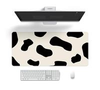 Treer Tapis de Souris XXL/XL/L, Style Frais Extra Large Tapis de Souris,Tapis de Souris Gamer avec Caoutchouc Base Antidérapante, Tapis Souris pour Gaming,Maisonet Bureau (Beige foncé,1000x500mm)