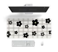Treer Tapis de Souris XXL/XL/L, Style Frais Extra Large Tapis de Souris,Tapis de Souris Gamer avec Caoutchouc Base Antidérapante, Tapis Souris pour Gaming,Maisonet Bureau (Floral,1000x500mm)