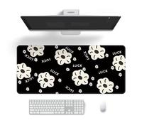 Treer Tapis de Souris XXL/XL/L, Style Frais Extra Large Tapis de Souris,Tapis de Souris Gamer avec Caoutchouc Base Antidérapante, Tapis Souris pour Gaming,Maisonet Bureau (Mignon,800x300mm)