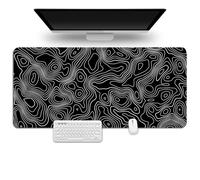 Treer Tapis de Souris XXL/XL/L, Tapis de Souris Extra Large Épaissir, Tapis de Souris Gamer avec Caoutchouc Base Antidérapante, Tapis Souris pour Maisonet Tapis de Bureau (Noir,600x300x3mm)