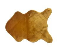 Treer Tapis Faux en Peau de Mouton Imitation Toison Moquette Fluffy Soft Longhair Décoratif Coussin de Chaise Canapé Natte,Man-Made Luxe Laine Tapis de Canapé Coussin (40 * 60cm,Or)