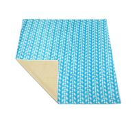 Treer Tapis pour Chaise Haute Bebe, Style Dessin Animé Tapis de Protection Sol Repas Bébé 130x130cm Tapis Antidérapant Tapis de Sol Bebe Pliable Imperméable (Baleine de dessin animé)