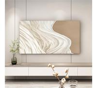 Treer TV Housse Anti-Poussière, Housses de Télévision en Tissu Élastique Couverture de Télévision Protection Housse d'Écran Protection for 32 à 85 Pouces (55-65 pouces,Vagues de mer)