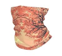 Trees are Blooming All Over The Sky. Imprimé foulard cagoule visage cou écharpe masque bandana cache-cou pour homme femme blanc
