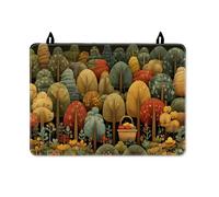 Trees - Housse de protection imperméable pour cuisinière électrique, panier naturel d'automne, feuilles vertes d'automne pour petits espaces de cuisine, décoration de cuisine de camping-car, 71 x 50,8