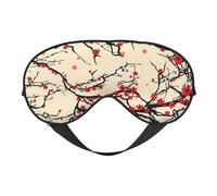 Trees Masque de sommeil double face en soie, masque pour les yeux réglable bloquant la lumière pour les yeux pour les voyages, homme et femme, bandeau doux et confortable, 20 x 10 cm