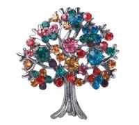 « Trees of Life » Épingle à écharpe, délicate « Trees of Life » pour écharpe, accessoire, revers pour vêtements de femme, fermeture d'écharpe, Einheitsgröße, comme décrit