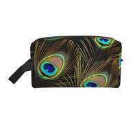 Trees Painting Trousse de toilette de voyage portable de grande capacité (modèles imprimés) étanche pour homme et femme pour voyages d'affaires, fitness, salle de bain, rangement quotidien, Plumes de