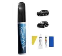 Treesiche Stylo de Retouche pour Volkswagen, 2 en 1 Peinture pour Réparer les Eclats de Pierre et les Rayures sur la Voiture, Deep Black Pearl (LC9X/2T)