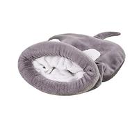 TREESTAR Sac de Couchage pour Chien Chien Chat Lit Chaud en Peluche Nesting Literie Sac Lavable pour Petits Chiens Moyens Chats L-65x55cm