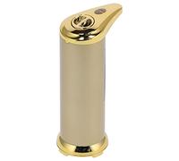 TREETDOBV Distributeur de Savon Automatique de 250 ML, Alimenté par Batterie sans Contact, Capteur de Mouvement Infrarouge équipé, Base étanche Adaptée à la Salle de Bain, à la Cuisine, à L'hôtel(Or)
