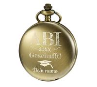 TREEWETO Montre de poche pour homme - Cadeau de remise de diplôme personnalisé gravé pour la classe de 2025