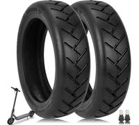 TREFAN 10 Pouces Pneus à Vide 250 x 54 Pneus sans Chambre à Air pour Xiaomi 4 Pro/4Lite Scooter électrique, en caoutchouc durable antidérapant avant et arrière remplacement pour scooter (2 Pièce)