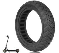 TREFAN Caoutchouc complet 60/65-6,9, 10 Pouces pour Scooter Électrique Ninebot Max G2/G65, Pneus Solides Antidérapants, Anti-perçage, Roues de Rechange (Noir, 1)