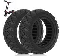 TREFAN Lot de 2 pneus pleins 90/65-6,5 pour Zero 11X, Dualtron, Vsett 11+, Speedual Plus, Genuine Trail et Scooter, avec roues de 11", pneus tout-terrain, pneus de rechange avant/arrière