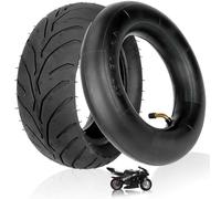 TREFAN Pneu 110/50-6,5 pour 38cc 47cc 49CC MTA1 MTA2 Cag Mx3 GP-RSR Mini Pocket Bike Scooter Kit de chambre à air 110-50-6.5 pneu et chambre à air avec tige de valve coudée (A)