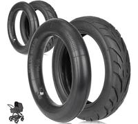 TREFAN Pneu extérieur et intérieur 10 x 2,125 250 x 54 pour scooter électrique Ninebot F20 F25 F30 F40/Xiaomi 4Pro - 10" - Avec chambre à air pour poussette ABC Design Viper 4/4S (2 chambres