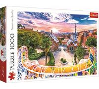 Trefl 1000 Pièces Paysage Urbain, DIY, Divertissement Créatif, Amusant, Puzzles Classiques pour Adultes et Enfants 12, 10711, Coucher de Soleil sur Barcelone, Espagne