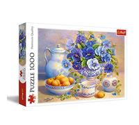 Trefl 10466, Puzzle, Blauer Blumenstrauß, 1000 Teile, Premium Quali, für Kinder AB 12 Jahren, Bouquet Bleu