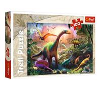 Trefl - 16277 - Puzzle - Dinosaur Pays - 100 Pièces, Monde des Dinosaures