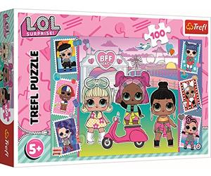 Trefl 16443 100 éléments Puzzles Colorés Petits Fans Poupées LOL, Divertissement Créatif, Amusant pour Les Enfants à Partir de 5 Ans, L.o.l. Surprise, Images de poupées
