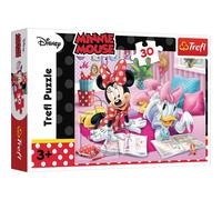 Trefl-18217 Mickey & Friends 30 Pièces pour Les Enfants à partir de 3 Ans Puzzle, TR18217, Meilleurs Amis Disney Minnie
